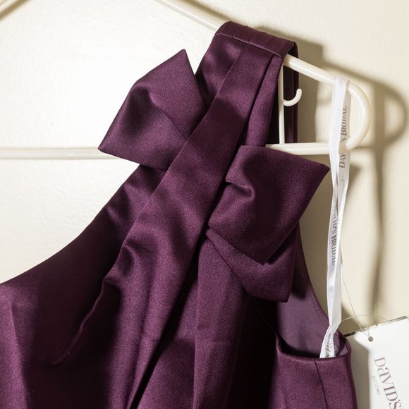 David’s Bridal - Dress NWT - Plum Size 10 - Picture 9 of 12